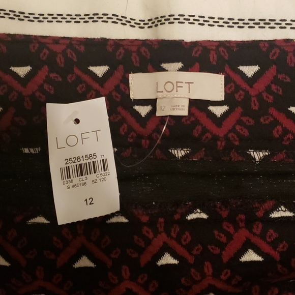 Loft geo shift skirt 12 NWT - Picture 4 of 7